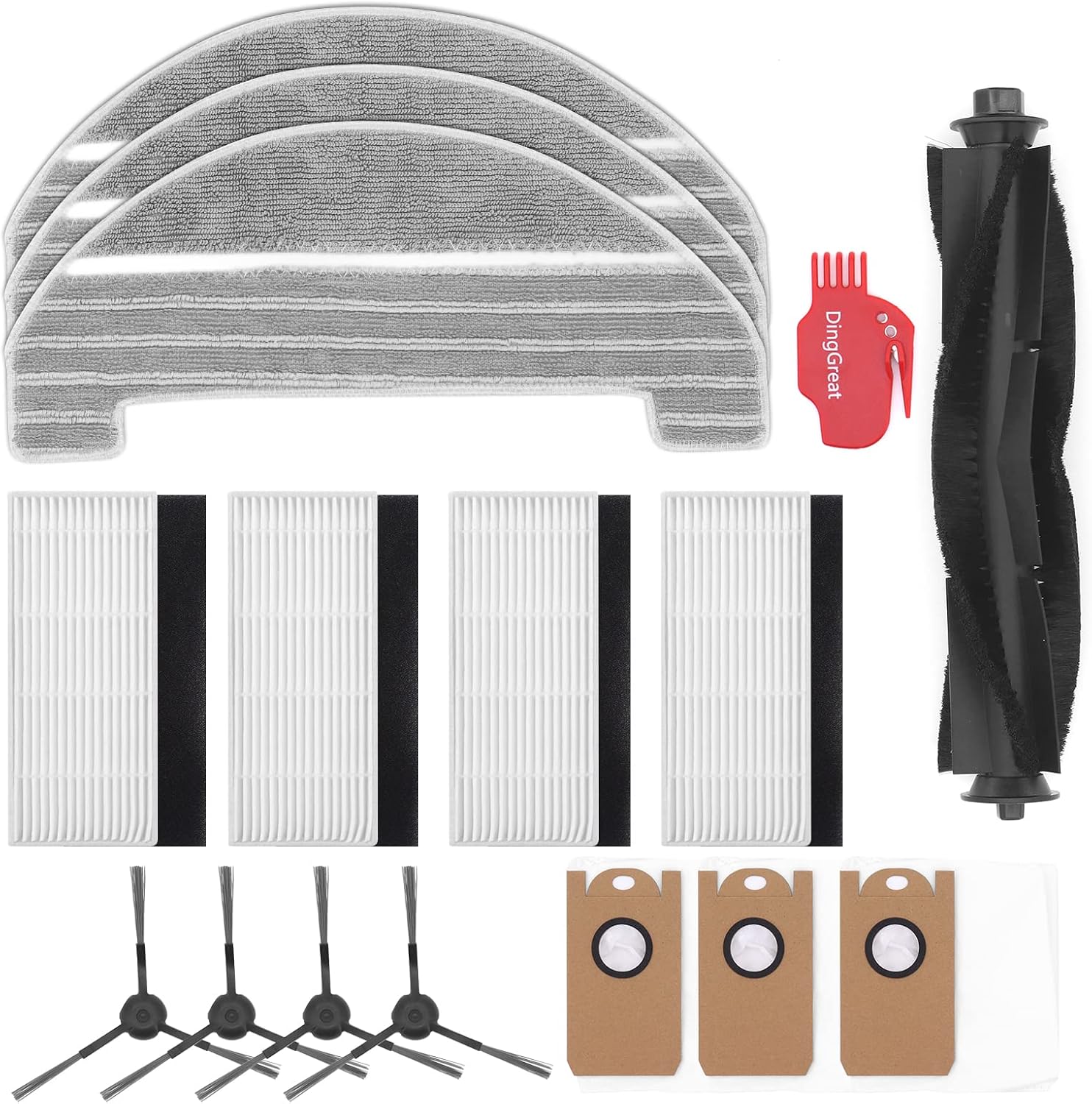 Pièces de Rechange pour Proscenic M8 Pro Robot Aspirateur Laveur - 1 Brosse à Rouleau — Proscenic M8 PRO WLAN Saugroboter