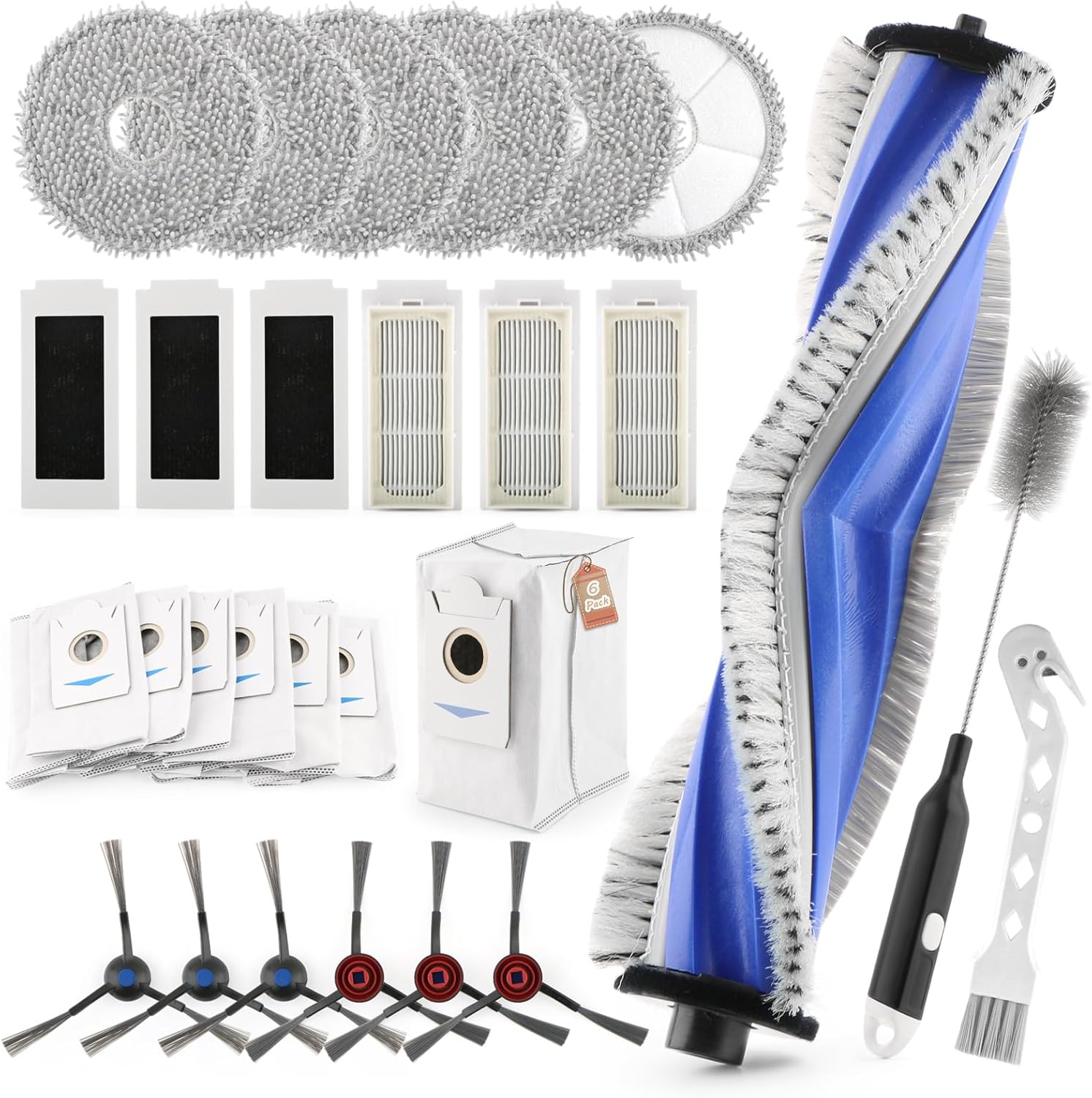 27PCS Kit D'accessoires pour Ecovacs Deebot T30S/T30S PRO/T30S AI/T30S AI Care