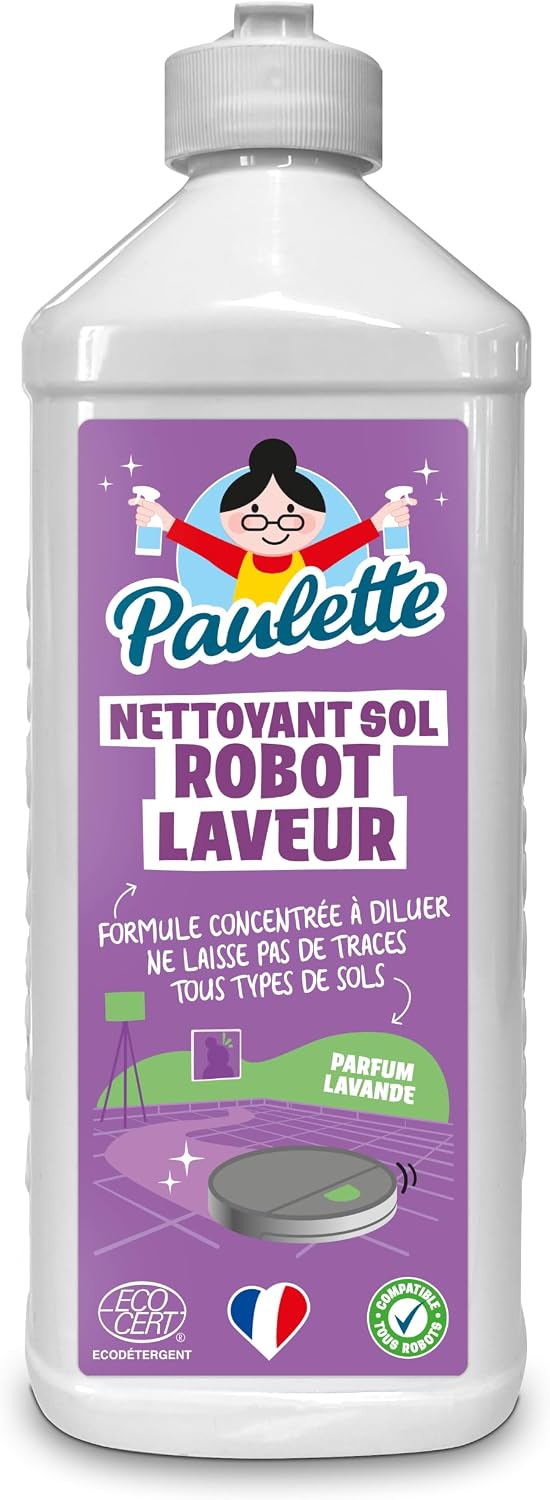 Paulette - Nettoyant Sol Robot Laveur - Parfum Lavande - 500mL
