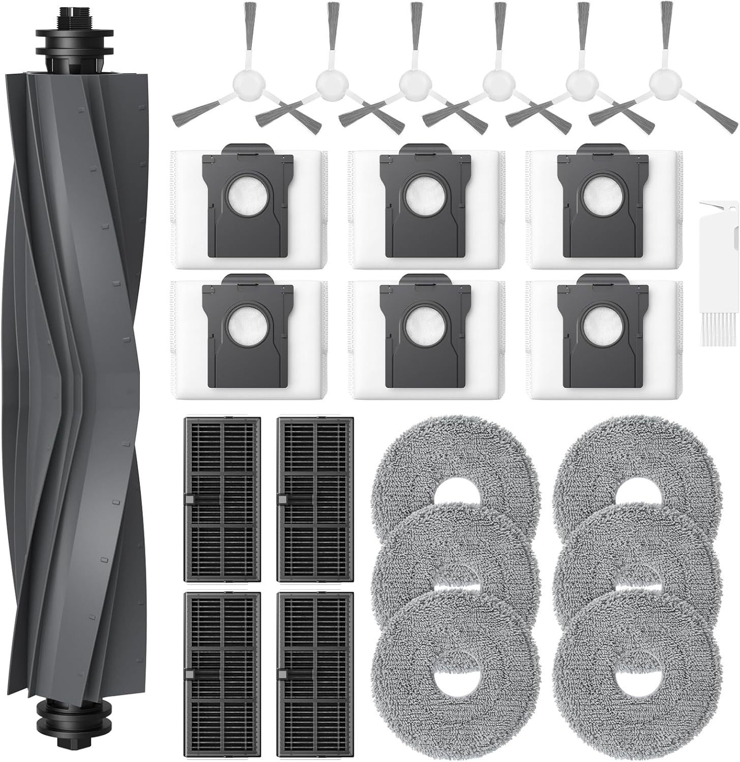 Lot de 24 accessoires pour robot aspirateur Dreame L10s Ultra Gen 2 / L10s Pro Ultra Heat / L40 Ultra AE/ X30 Ultra/Mova E30 Ultra