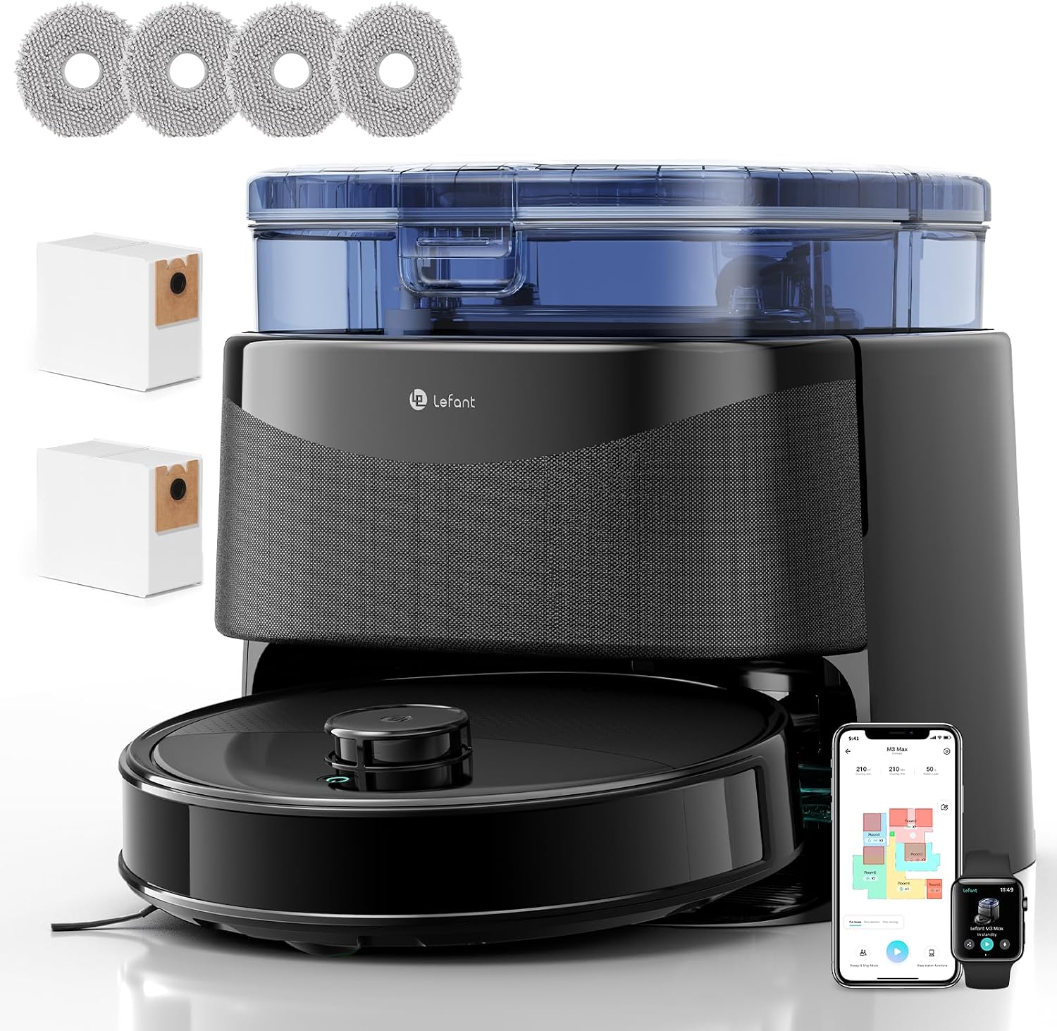 Lefant M3 Max Robot Aspirateur Laveur