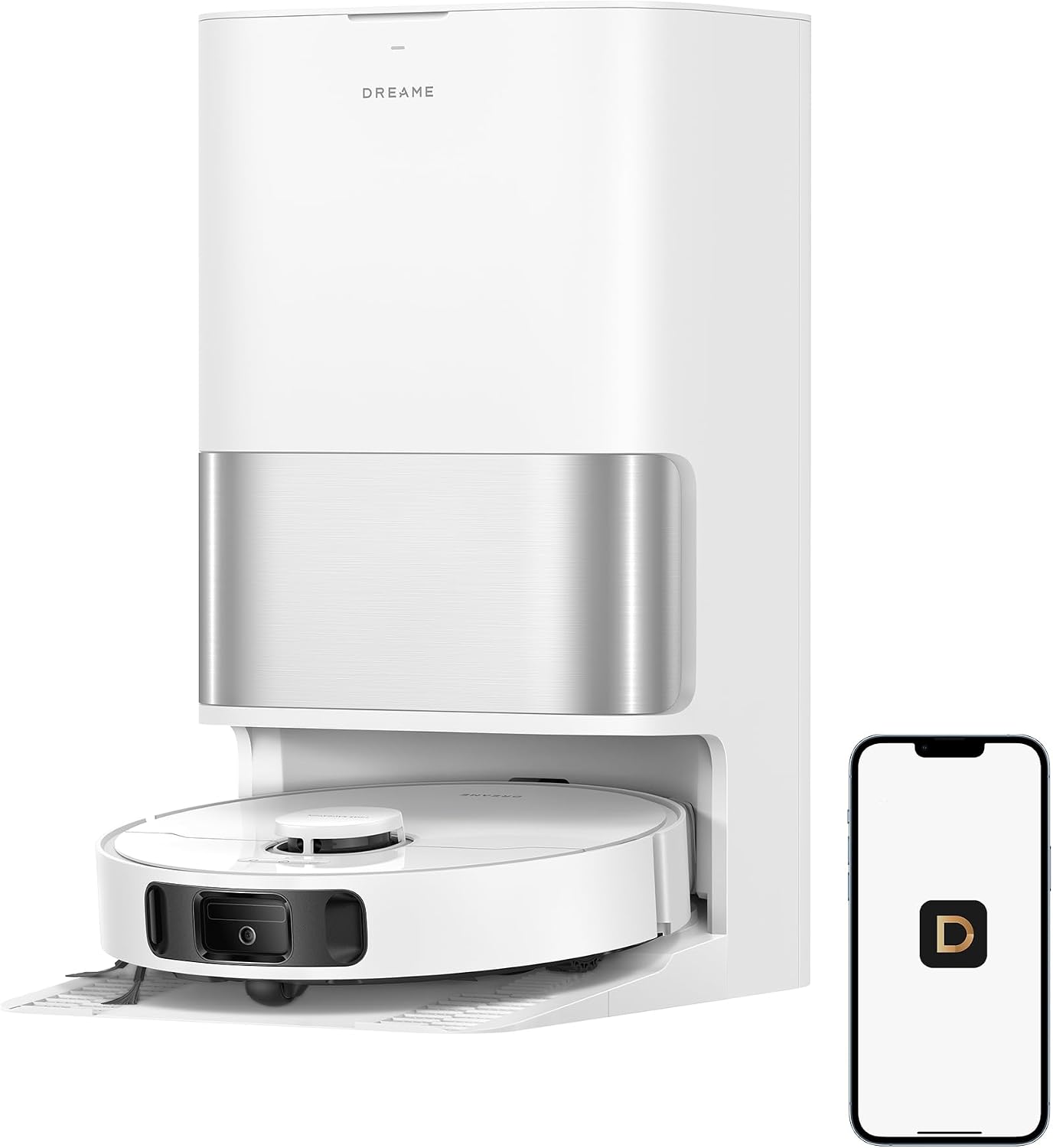 DREAME L40 Ultra A Robot aspirateur et laveur avec vidage automatique de la poussière et double système anti-nœuds