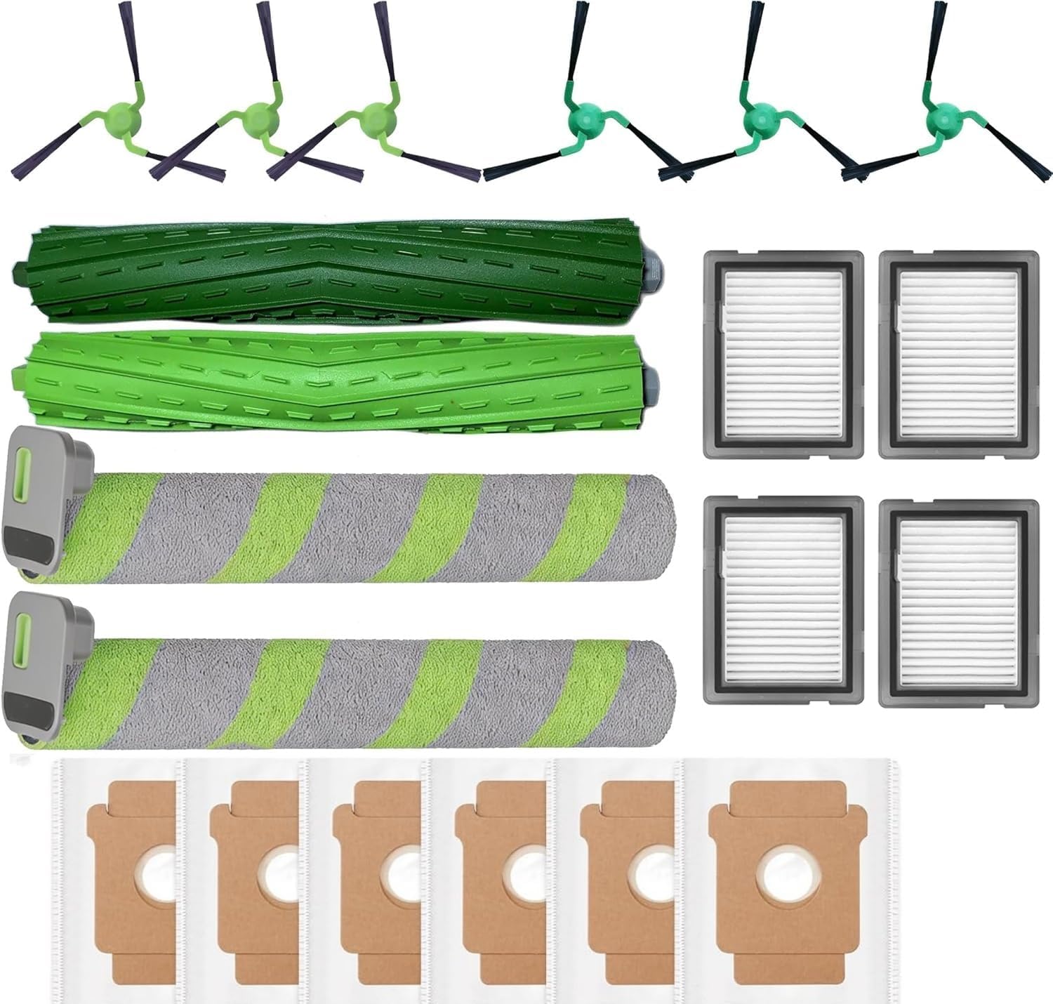 20 Kits d'Accessoires pour combinés 705 pour aspirateur Robot iRobot Roomba Max 705 Combo/706 Combo: 2 Brosses Principales