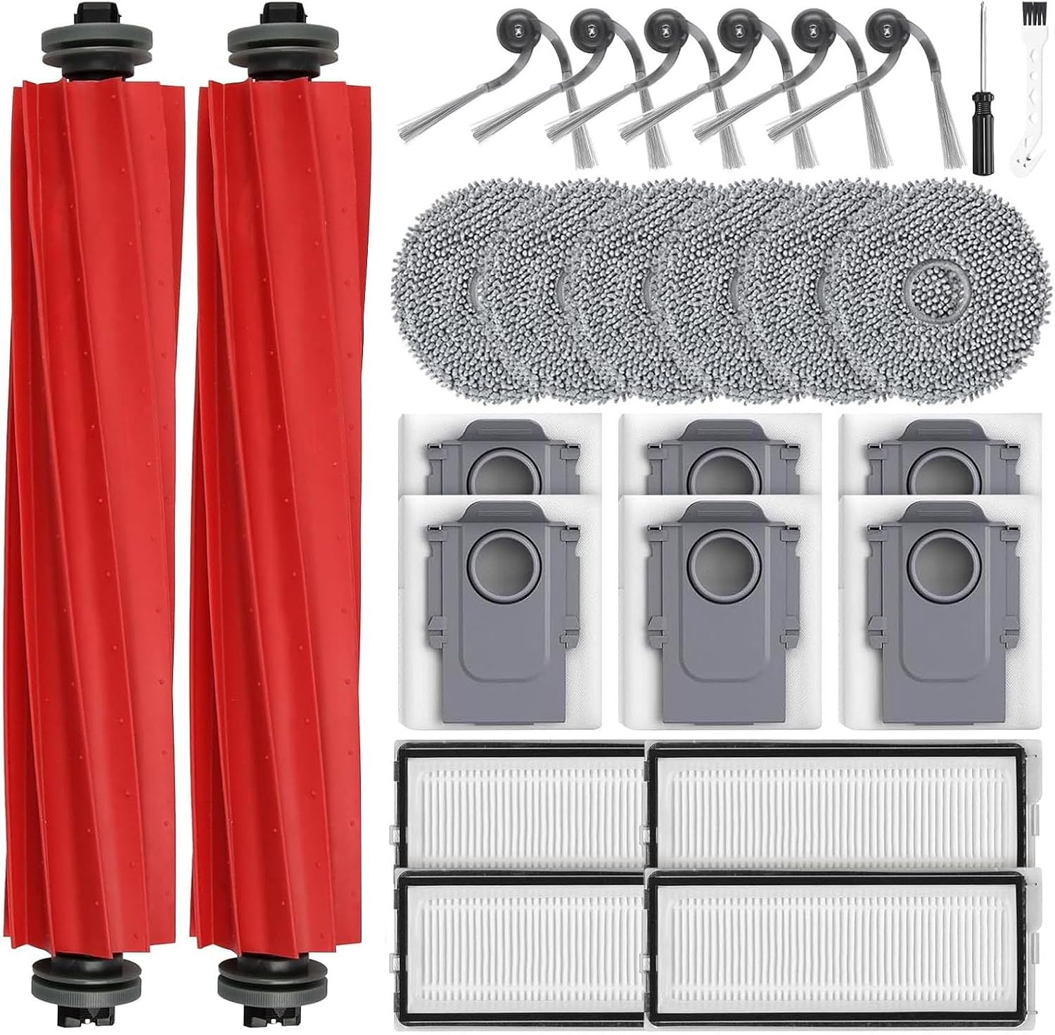 26 Accessoires Compatible avec Roborock QV 35A/QV 35S/QR598/QR798 Aspirateur Robot Laveur